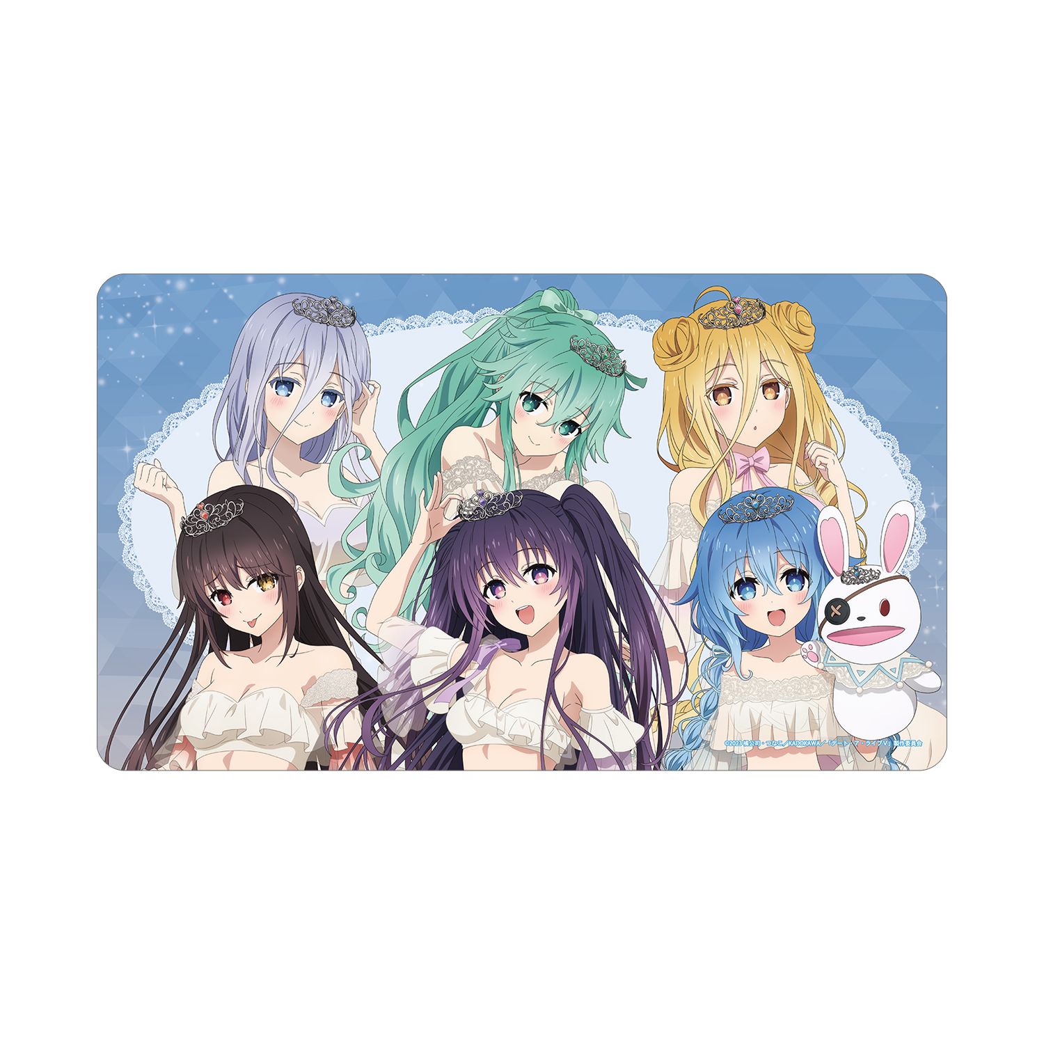 アニメ「デート・ア・ライブV」 描き下ろし 集合 プリンセス玉座ver. マルチデスクマット 图片 4 | AniSmile