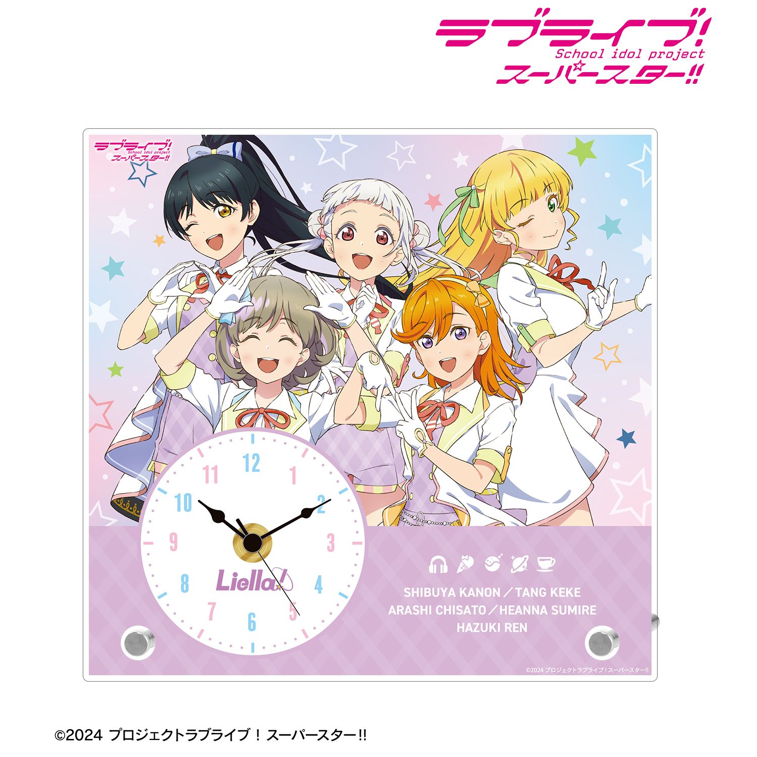 ラブライブ!スーパースター!! 描き下ろし 1期生 MIRACLE NEW STORY ver. アクリルスタンド時計 图片 6 | AniSmile