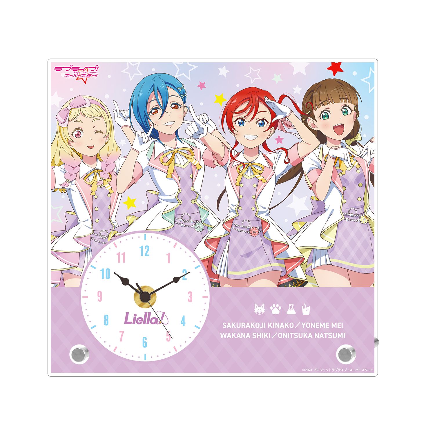ラブライブ!スーパースター!! 描き下ろし 2期生 MIRACLE NEW STORY ver. アクリルスタンド時計 图片 5 | AniSmile