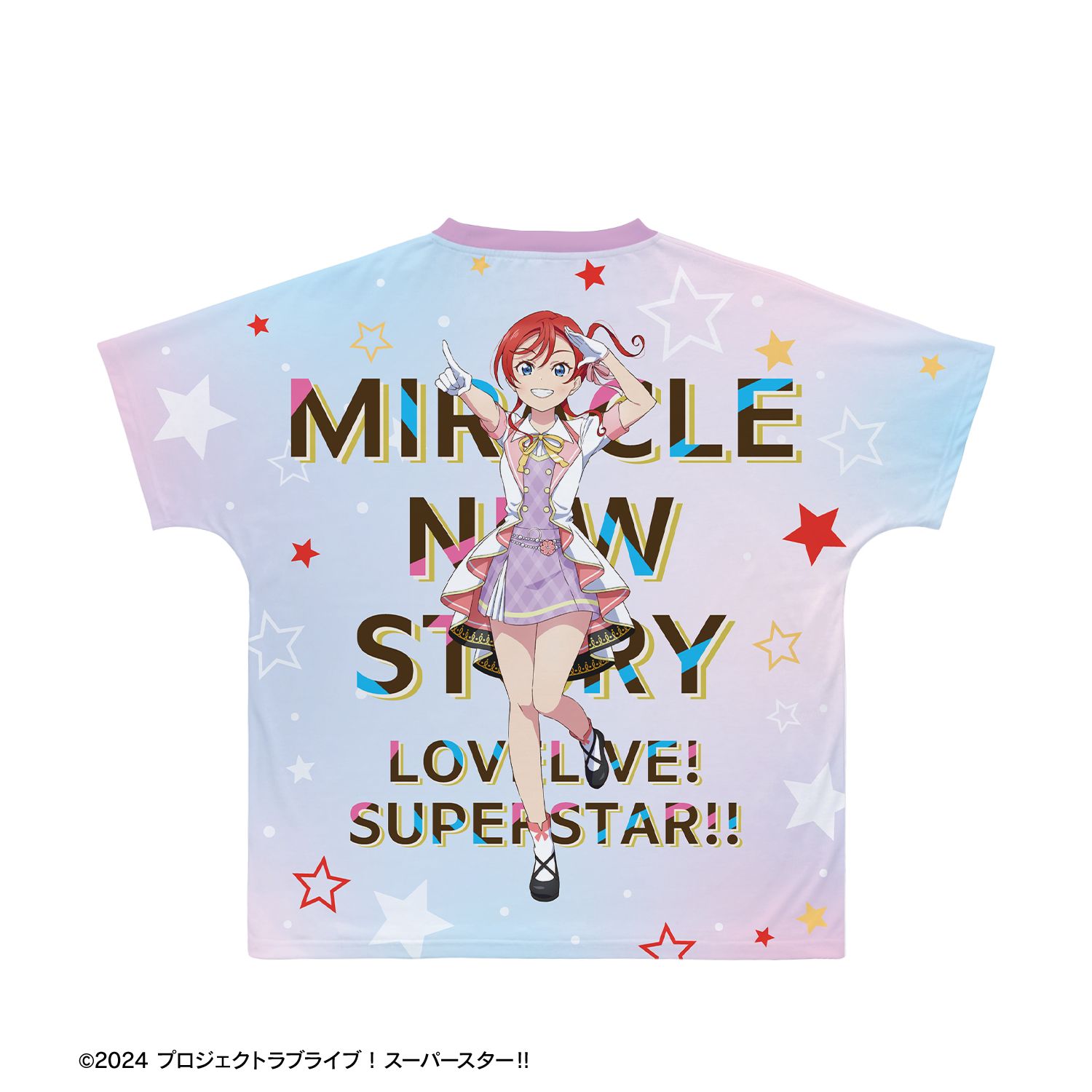 ラブライブ!スーパースター!! 描き下ろし 米女メイ MIRACLE NEW STORY ver. フルグラフィックTシャツユニセックス(サイズ/XL) Image 6 | AniSmile
