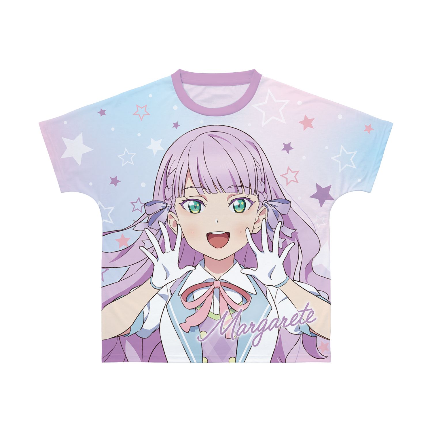 ラブライブ!スーパースター!! 描き下ろし ウィーン・マルガレーテ MIRACLE NEW STORY ver. フルグラフィックTシャツユニセックス(サイズ/S) 图片 4 | AniSmile