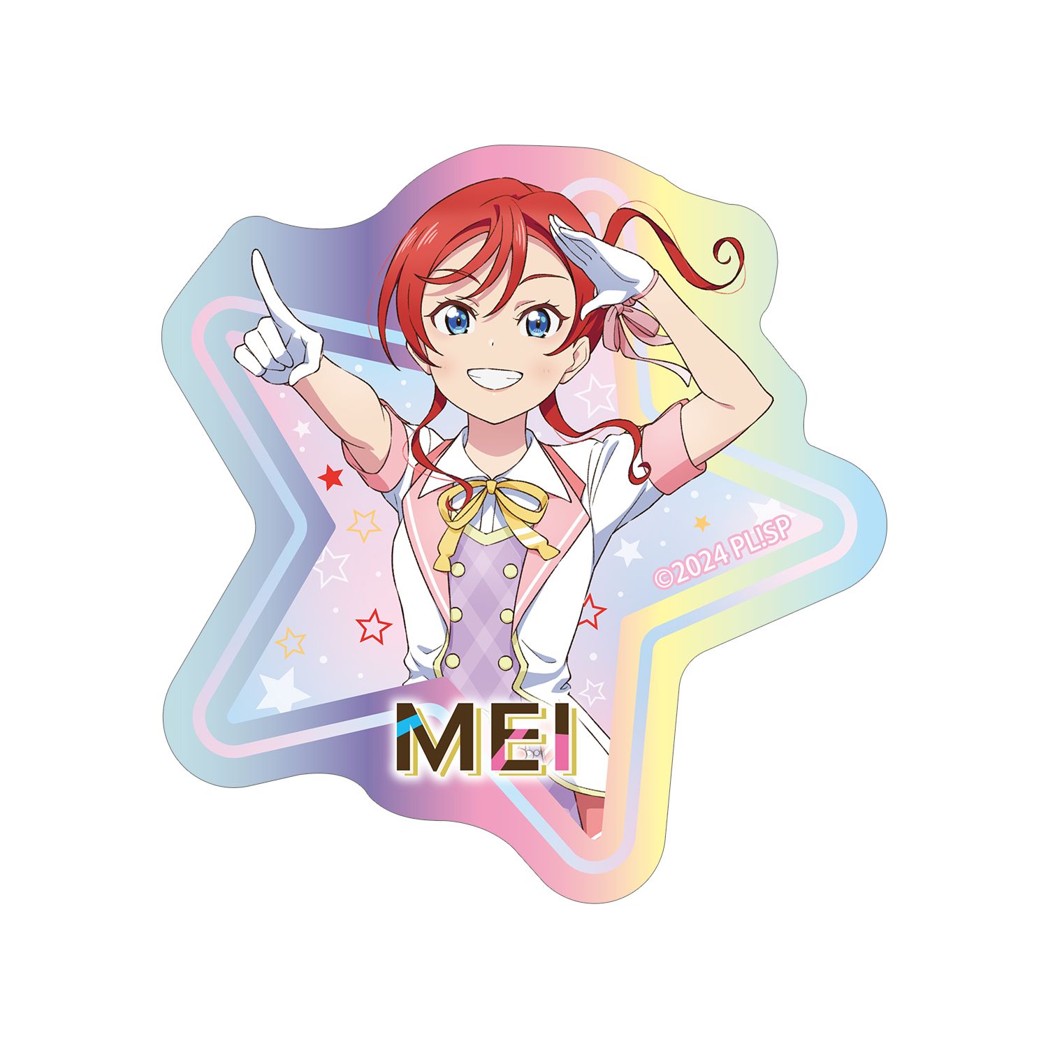 ラブライブ!スーパースター!! 描き下ろし 米女メイ MIRACLE NEW STORY ver. オーロラダイカットステッカー 图片 3 | AniSmile