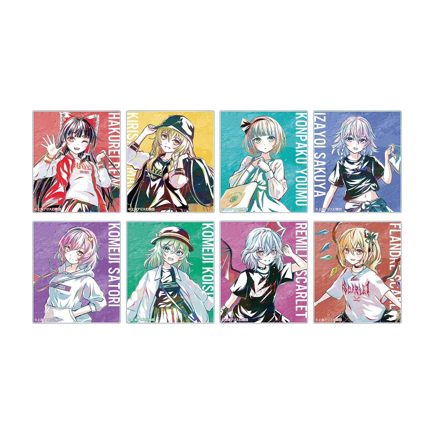 東方Project 松本能人イラスト 現代風ファッションver. トレーディング Ani-Art アクリルカード(単位/単品) Image 3 | AniSmile