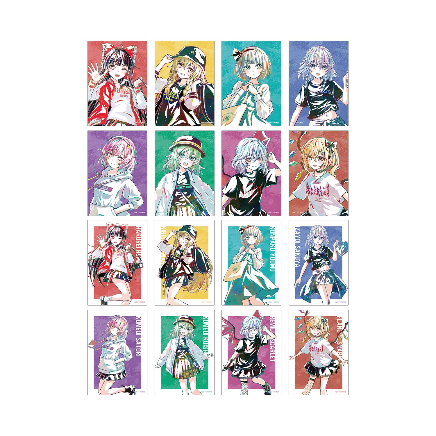 東方Project 松本能人イラスト 現代風ファッションver. トレーディング Ani-Art ブロマイド(単位/単品) Image 3 | AniSmile