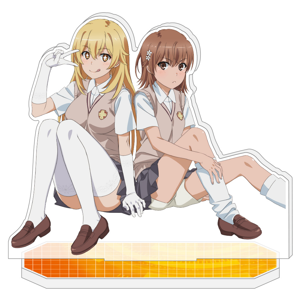 とある科学の超電磁砲T アクリルキャラスタンド[御坂美琴&食蜂操祈] - AniSmile