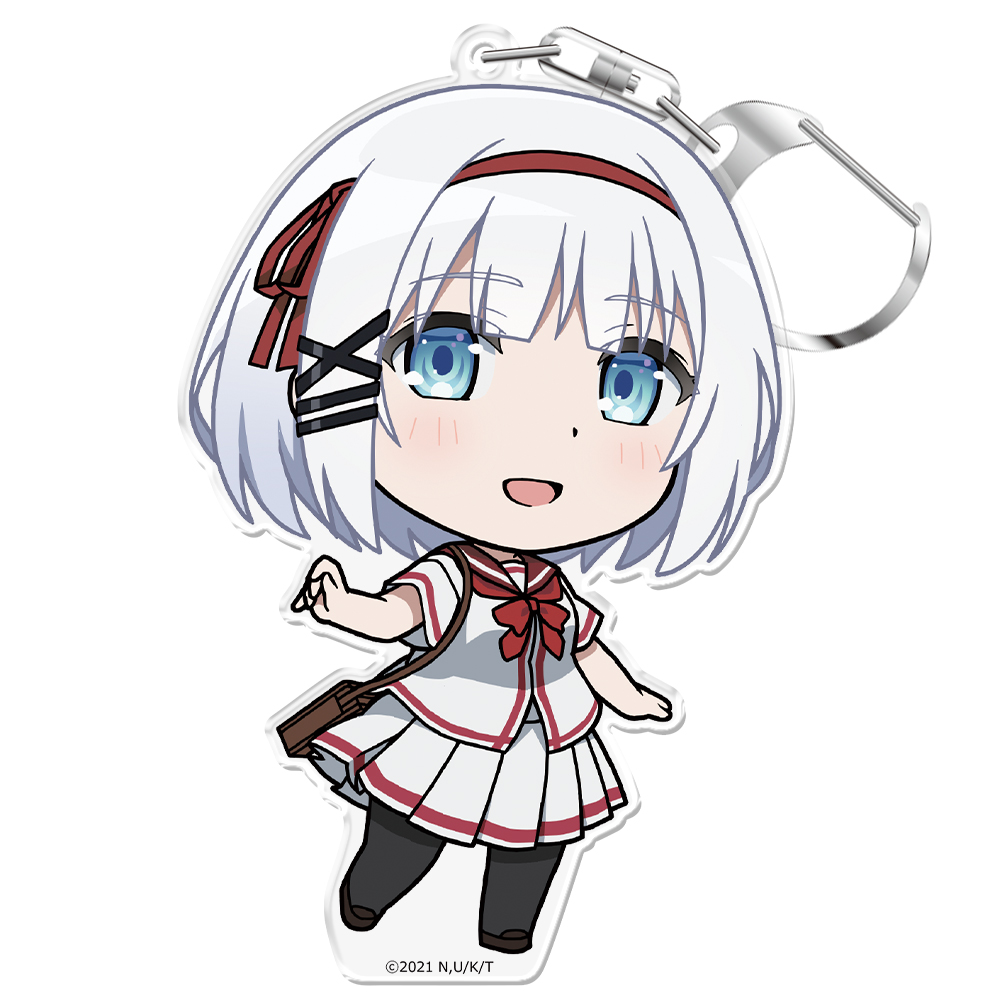 探偵はもう、死んでいる。 ぷにこれ!キーホルダー(スタンド付) シエスタ 制服ver. 画像 3 | AniSmile