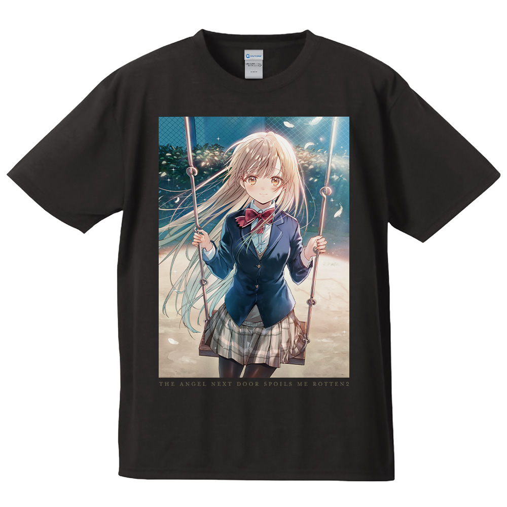 お隣の天使様にいつの間にか駄目人間にされていた件2 Tシャツ 椎名真昼 2期ビジュアル(1)ver. Mサイズ Image 2 | AniSmile
