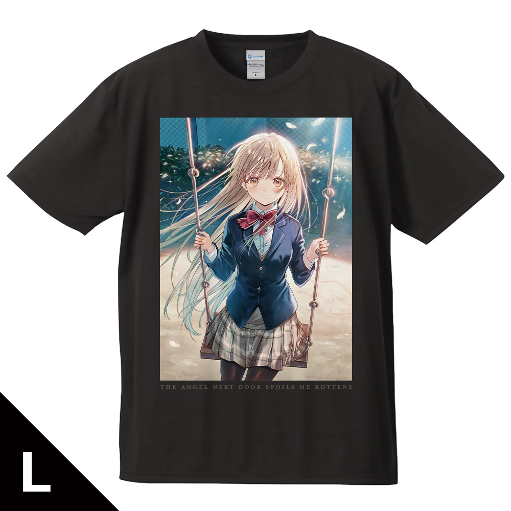 お隣の天使様にいつの間にか駄目人間にされていた件2 Tシャツ 椎名真昼 2期ビジュアル(1)ver. Lサイズ Image 2 | AniSmile