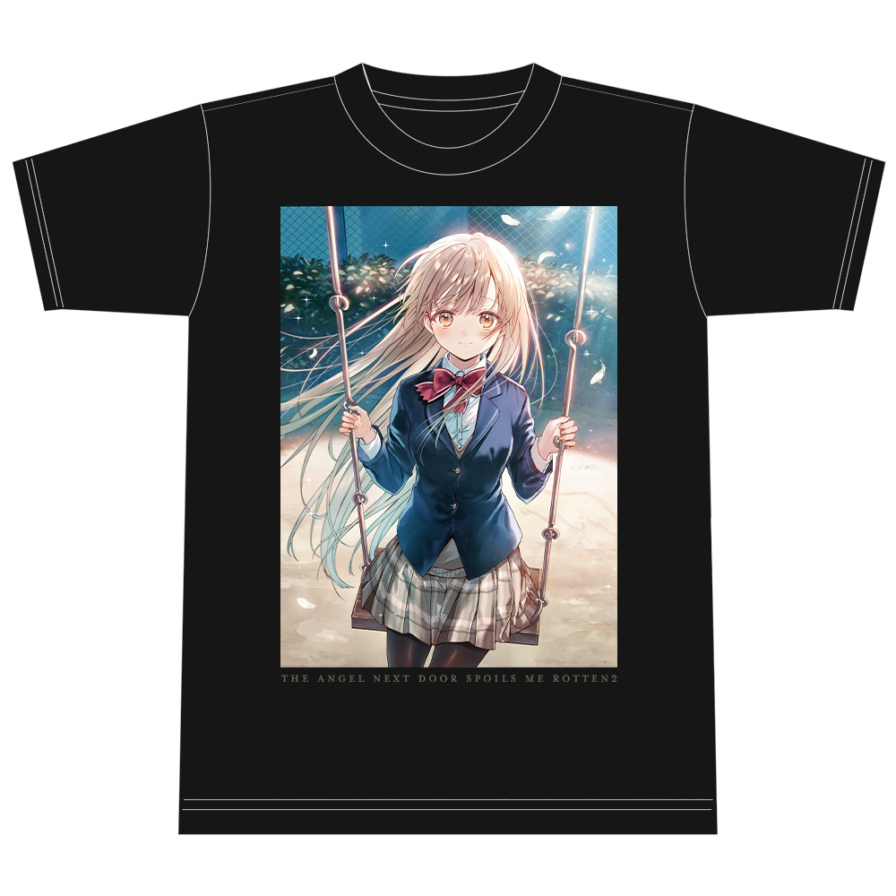 お隣の天使様にいつの間にか駄目人間にされていた件2 Tシャツ 椎名真昼 2期ビジュアル(1)ver. Lサイズ Image 5 | AniSmile