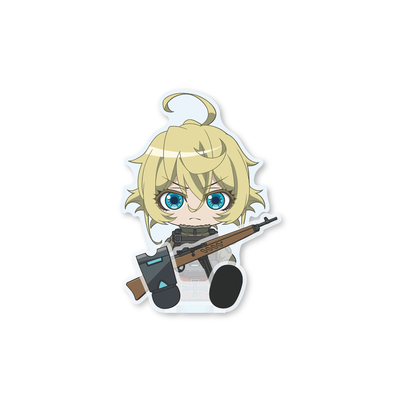 幼女戦記Ⅱ すわってマスコット!ターニャ・デグレチャフ戦闘服 - 公式商品画像 | AniSmile