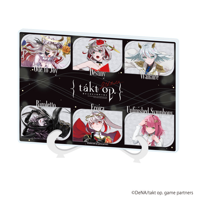 アクリルアートボード(A5サイズ)「takt op. 運命は真紅き旋律の街を」01/集合画(公式イラスト) - 公式商品画像 | AniSmile