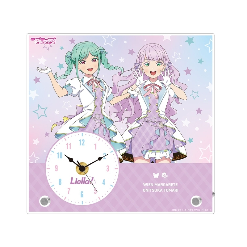 ラブライブ!スーパースター!! 描き下ろし 3期生 MIRACLE NEW STORY ver. アクリルスタンド時計 - AniSmile