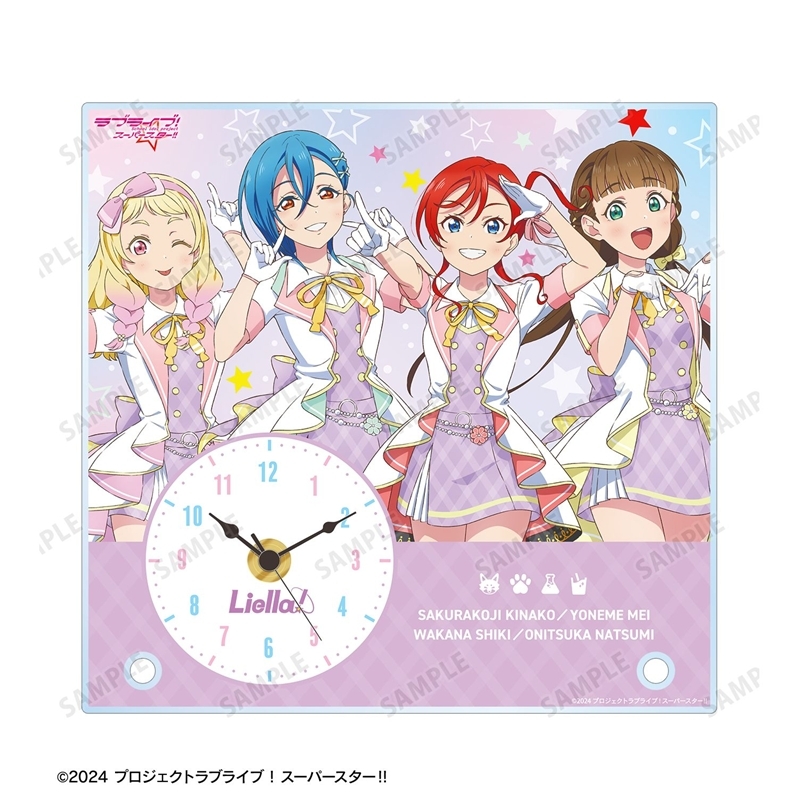 ラブライブ!スーパースター!! 描き下ろし 2期生 MIRACLE NEW STORY ver. アクリルスタンド時計 图片 3 | AniSmile