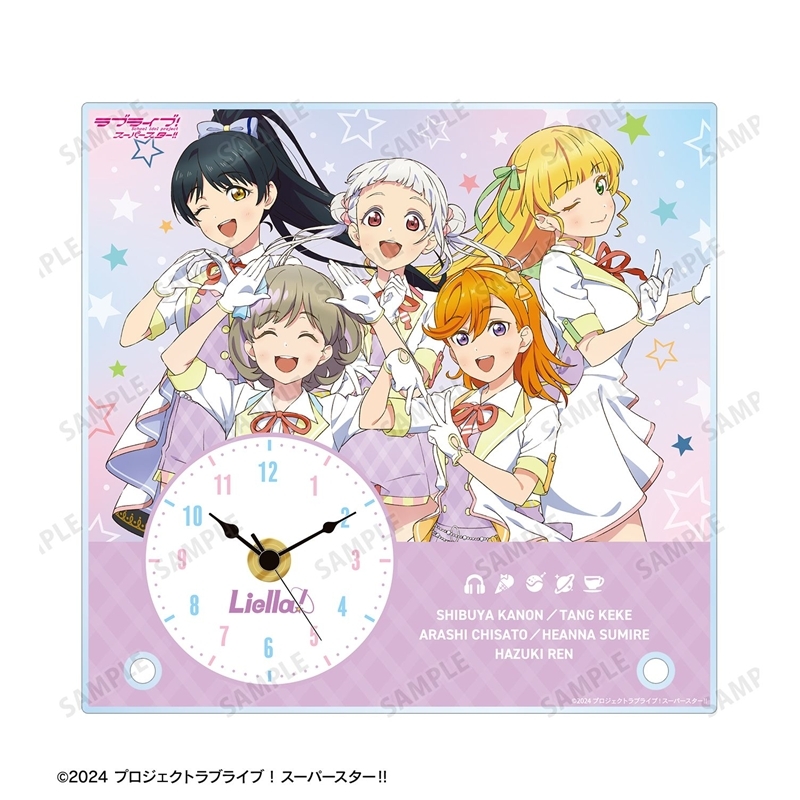ラブライブ!スーパースター!! 描き下ろし 1期生 MIRACLE NEW STORY ver. アクリルスタンド時計 图片 3 | AniSmile
