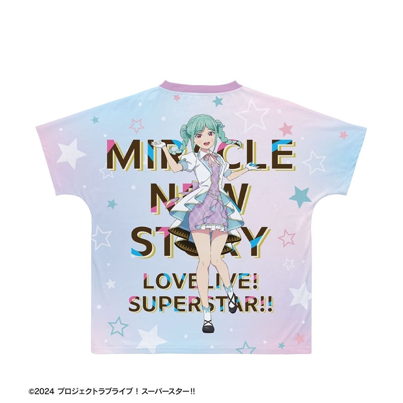 ラブライブ!スーパースター!! 描き下ろし 鬼塚冬毬 MIRACLE NEW STORY ver. フルグラフィックTシャツユニセックス(サイズ/XXXL) 画像 3 | AniSmile