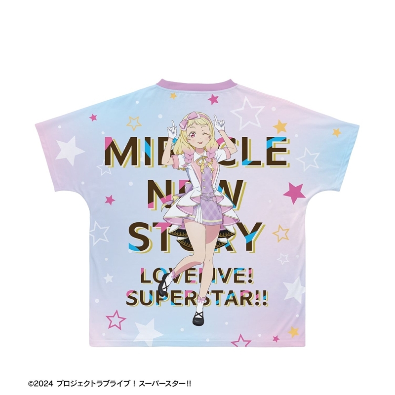 ラブライブ!スーパースター!! 描き下ろし 鬼塚夏美 MIRACLE NEW STORY ver. フルグラフィックTシャツユニセックス(サイズ/S) 图片 3 | AniSmile