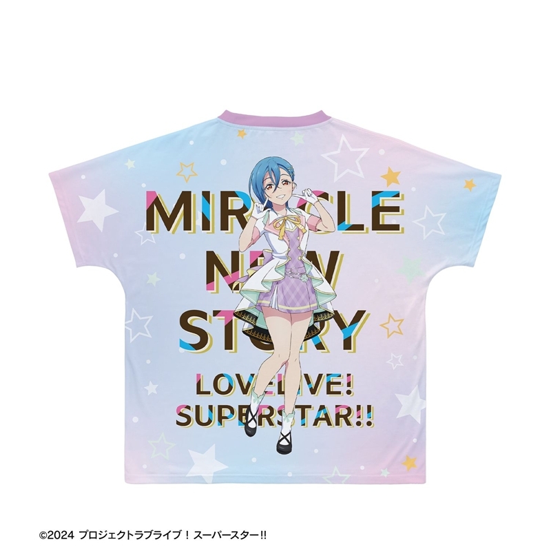ラブライブ!スーパースター!! 描き下ろし 若菜四季 MIRACLE NEW STORY ver. フルグラフィックTシャツユニセックス(サイズ/M) Image 3 | AniSmile