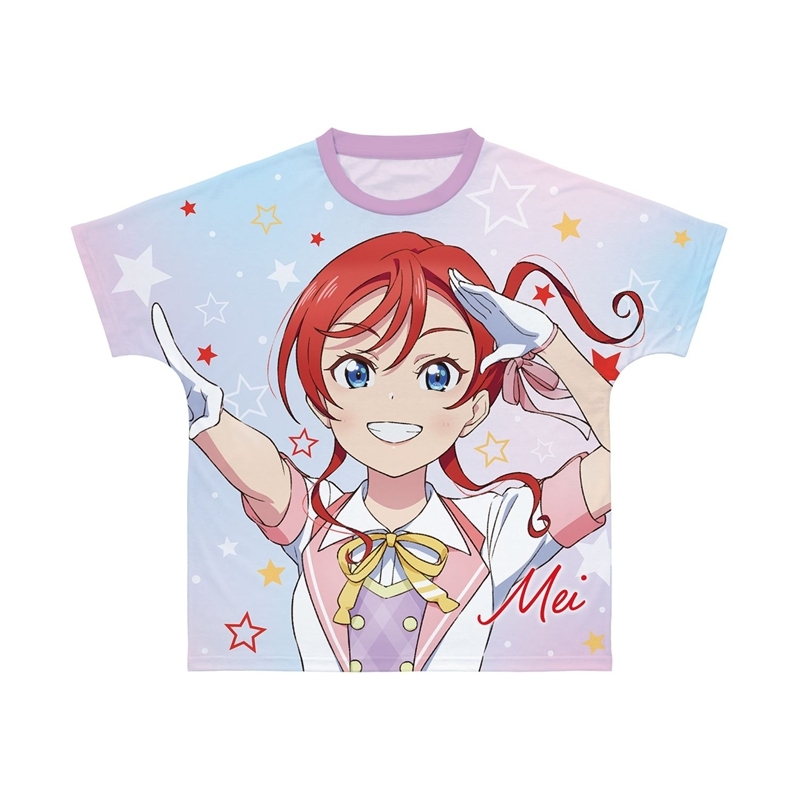 ラブライブ!スーパースター!! 描き下ろし 米女メイ MIRACLE NEW STORY ver. フルグラフィックTシャツユニセックス(サイズ/XXXL) - AniSmile