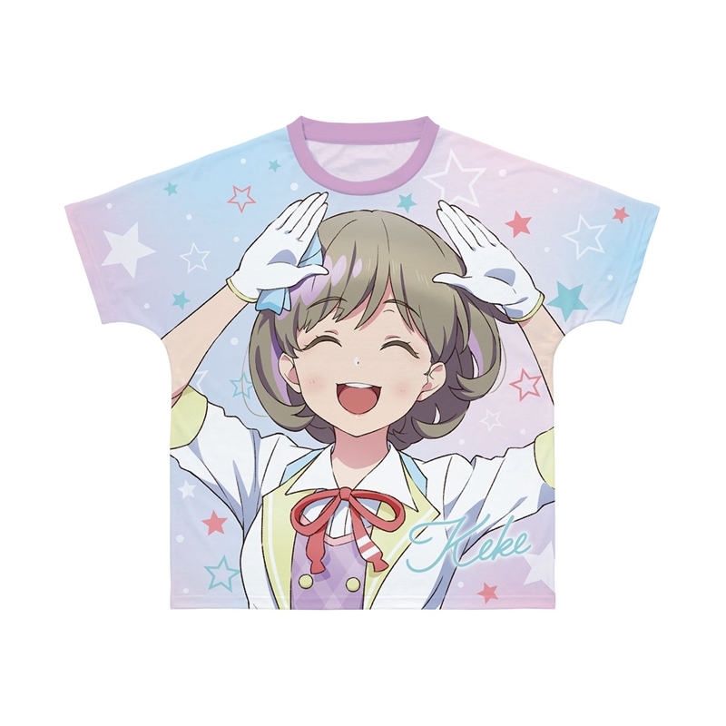 ラブライブ!スーパースター!! 描き下ろし 唐 可可 MIRACLE NEW STORY ver. フルグラフィックTシャツユニセックス(サイズ/M) - AniSmile