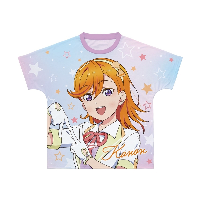 ラブライブ!スーパースター!! 描き下ろし 澁谷かのん MIRACLE NEW STORY ver. フルグラフィックTシャツユニセックス(サイズ/XXS) - AniSmile