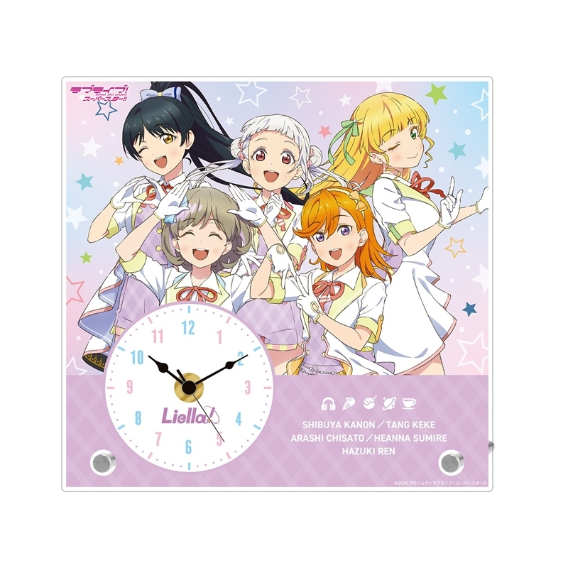 ラブライブ!スーパースター!! 描き下ろし 1期生 MIRACLE NEW STORY ver. アクリルスタンド時計 - AniSmile