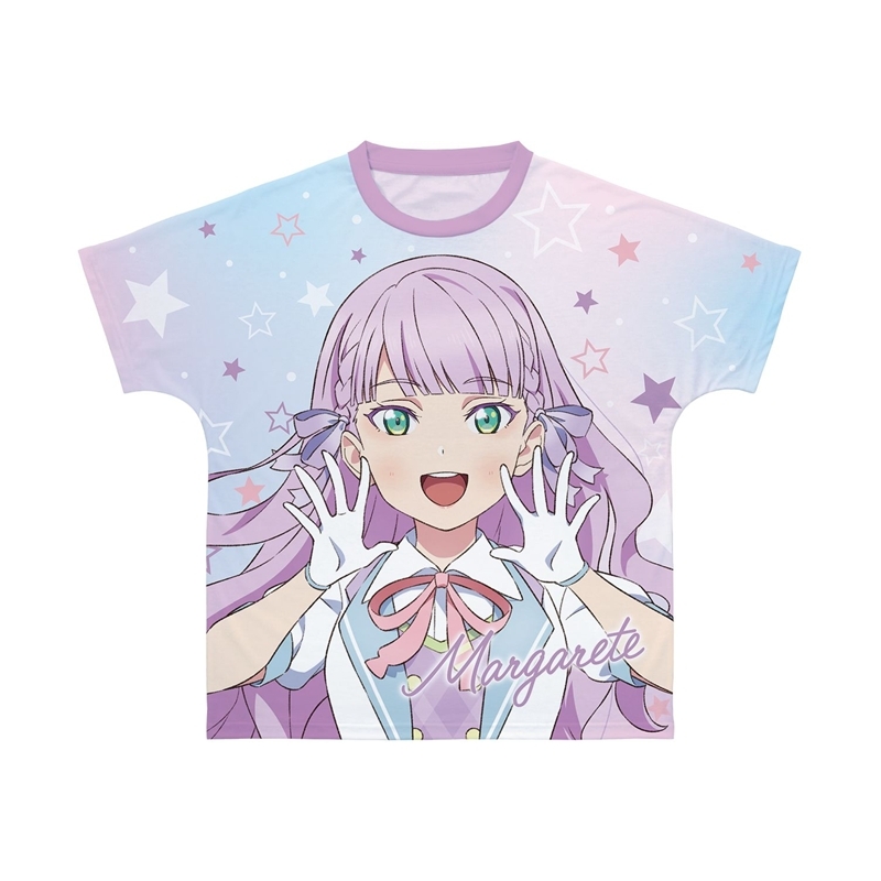 ラブライブ!スーパースター!! 描き下ろし ウィーン・マルガレーテ MIRACLE NEW STORY ver. フルグラフィックTシャツユニセックス(サイズ/L) - AniSmile