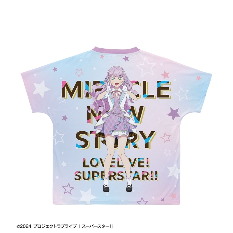 ラブライブ!スーパースター!! 描き下ろし ウィーン・マルガレーテ MIRACLE NEW STORY ver. フルグラフィックTシャツユニセックス(サイズ/S) 图片 3 | AniSmile