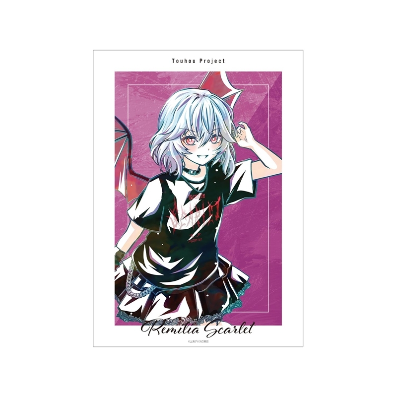 東方Project 松本能人イラスト レミリア・スカーレット 現代風ファッションver. Ani-Art A3マット加工ポスター - AniSmile