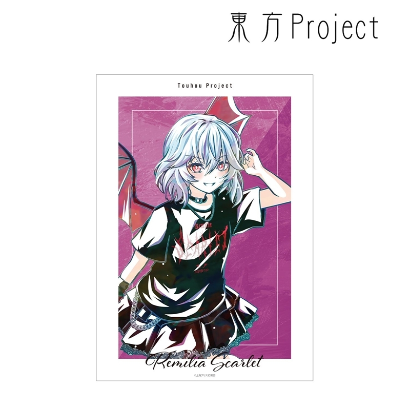 東方Project 松本能人イラスト レミリア・スカーレット 現代風ファッションver. Ani-Art A3マット加工ポスター 图片 2 | AniSmile