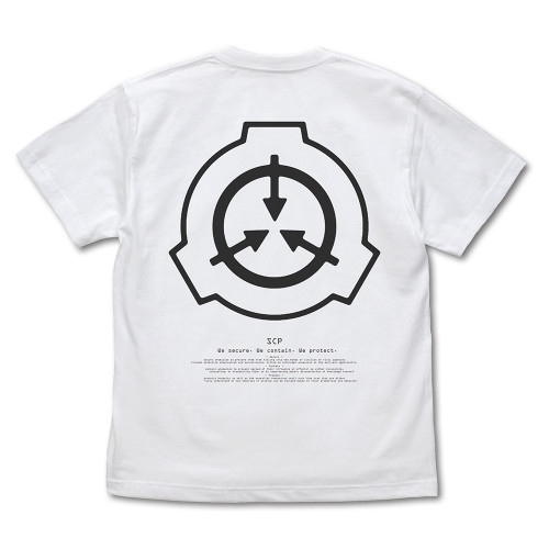 SCP財団ロゴバックプリントTシャツ/WHITE-L 画像 2 | AniSmile