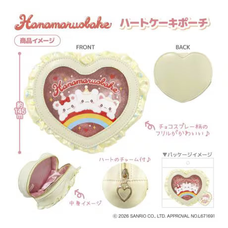 はなまるおばけ ハートケーキポーチ はなまるおばけ 图片 2 | AniSmile