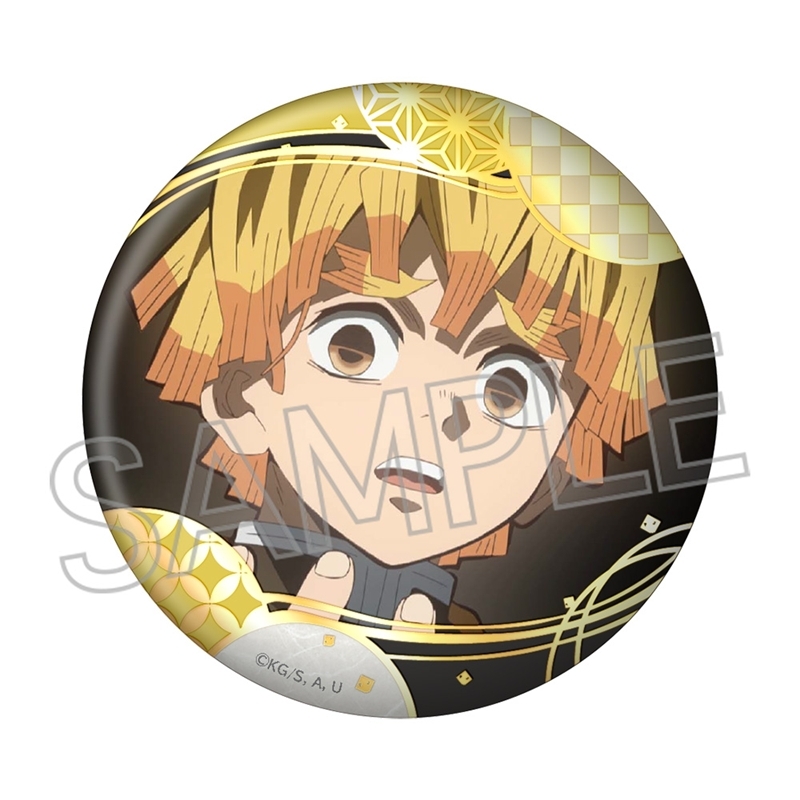 鬼滅の刃 箔押し缶バッジVol.4 我妻善逸 - official product image | AniSmile