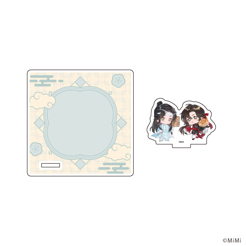 アクリルコースタースタンド「大河幻想ラジオドラマ「魔道祖師」」02/魏無羨&藍忘機 中華飯店ver.(ミニキャライラスト) - AniSmile