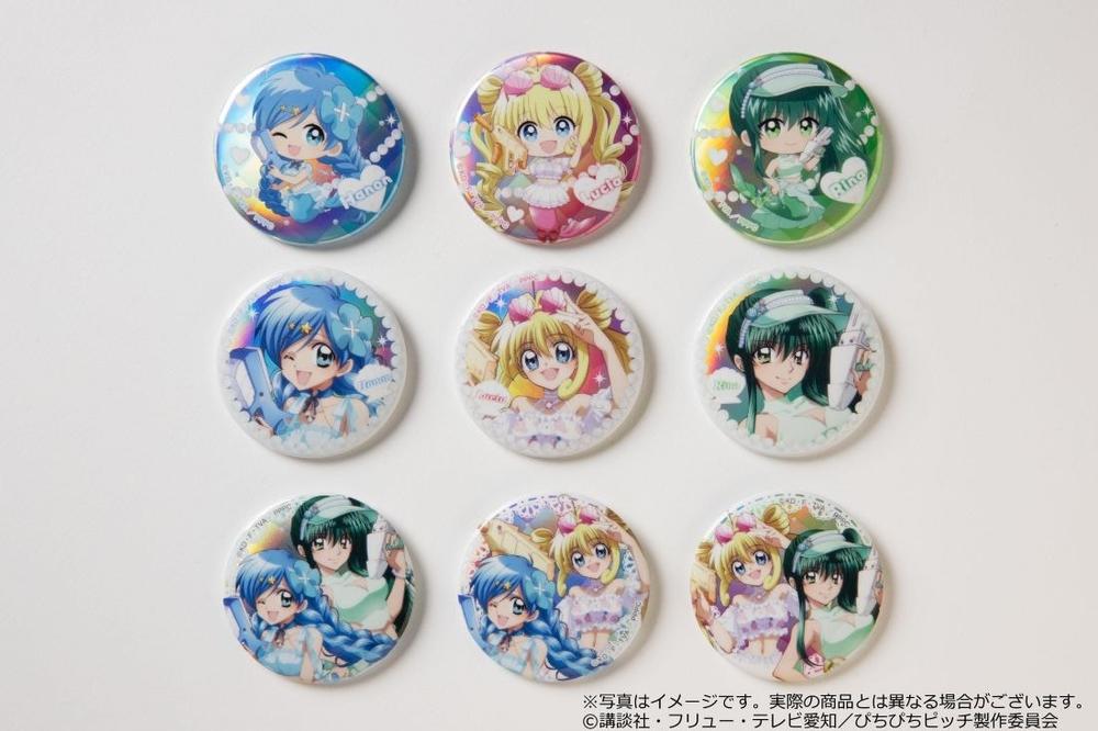 「マーメイドメロディー ぴちぴちピッチ」きらきら缶バッジ スプラッシュパーティーver. PACK 画像 2 | AniSmile