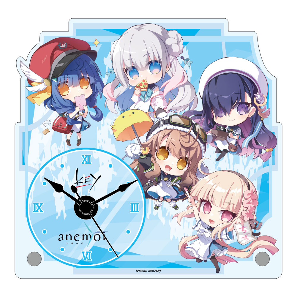 anemoi テーブルクロック デフォルメ - AniSmile