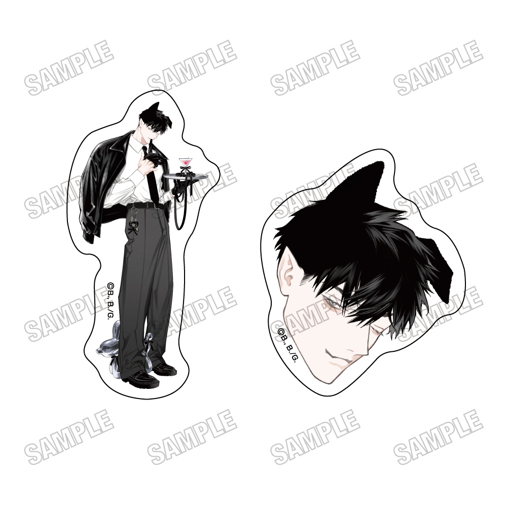 FANGS 描き下ろしステッカーセット【WANGS ver.】④青桐 - official product image | AniSmile