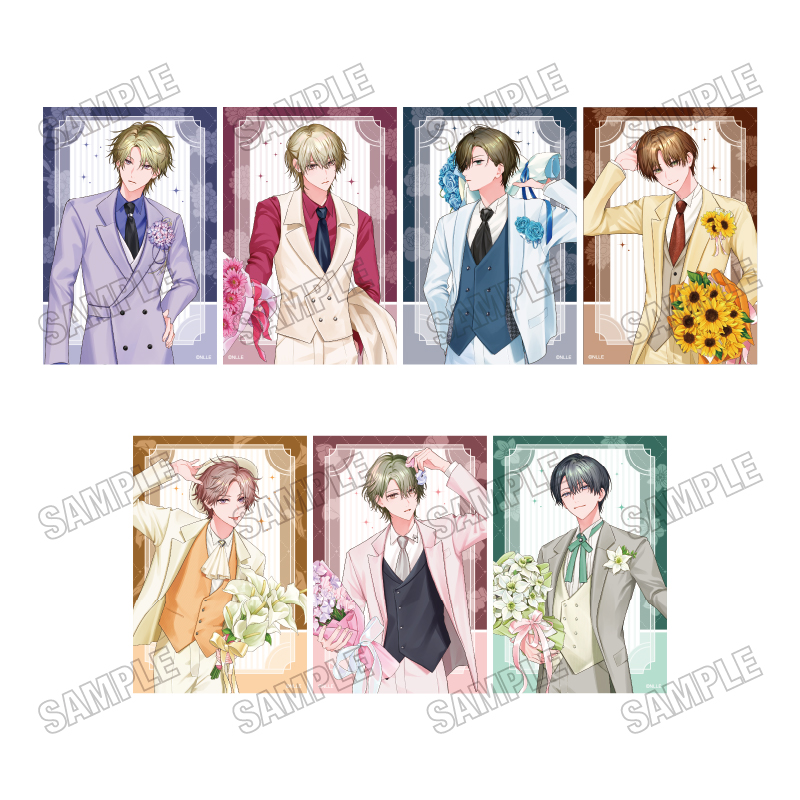 Illustrator「NLLE」 描き下ろしイラストカードセット【ギャップ男子 ジューンブライドver.】 - AniSmile