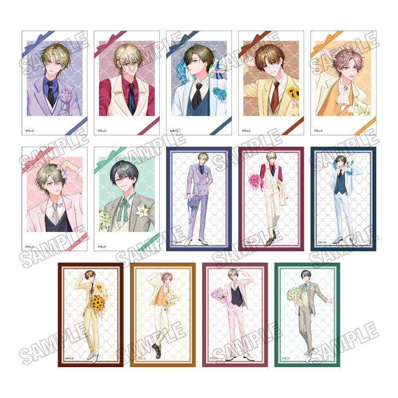 Illustrator「NLLE」 描き下ろしミニフォトカードコレクション【ギャップ男子 ジューンブライドver.】 - AniSmile