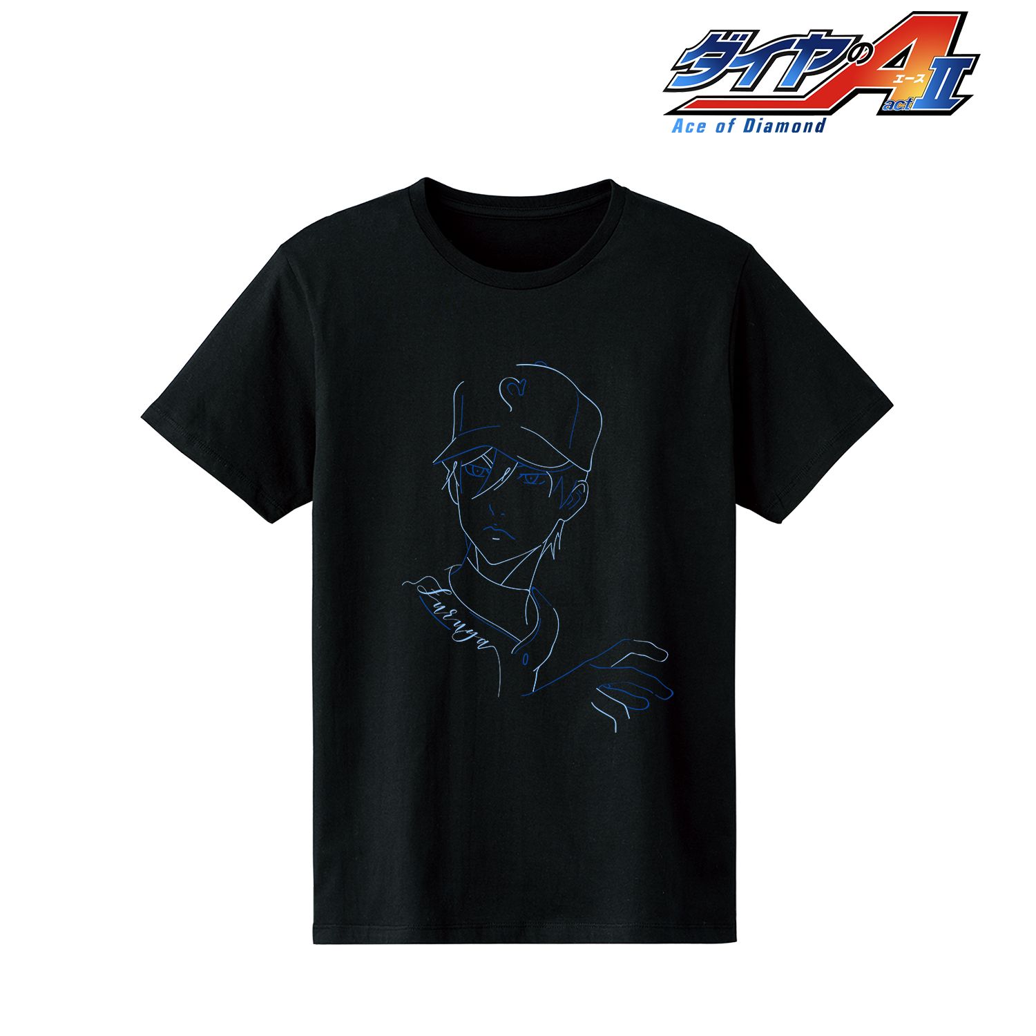 ダイヤのA actⅡ 降谷 暁 lette-graph Tシャツメンズ(サイズ/M) 画像 2 | AniSmile