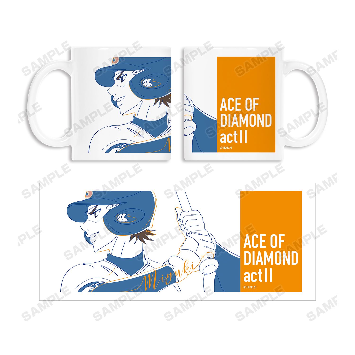 ダイヤのA actⅡ 御幸 一也 lette-graph マグカップ 画像 4 | AniSmile