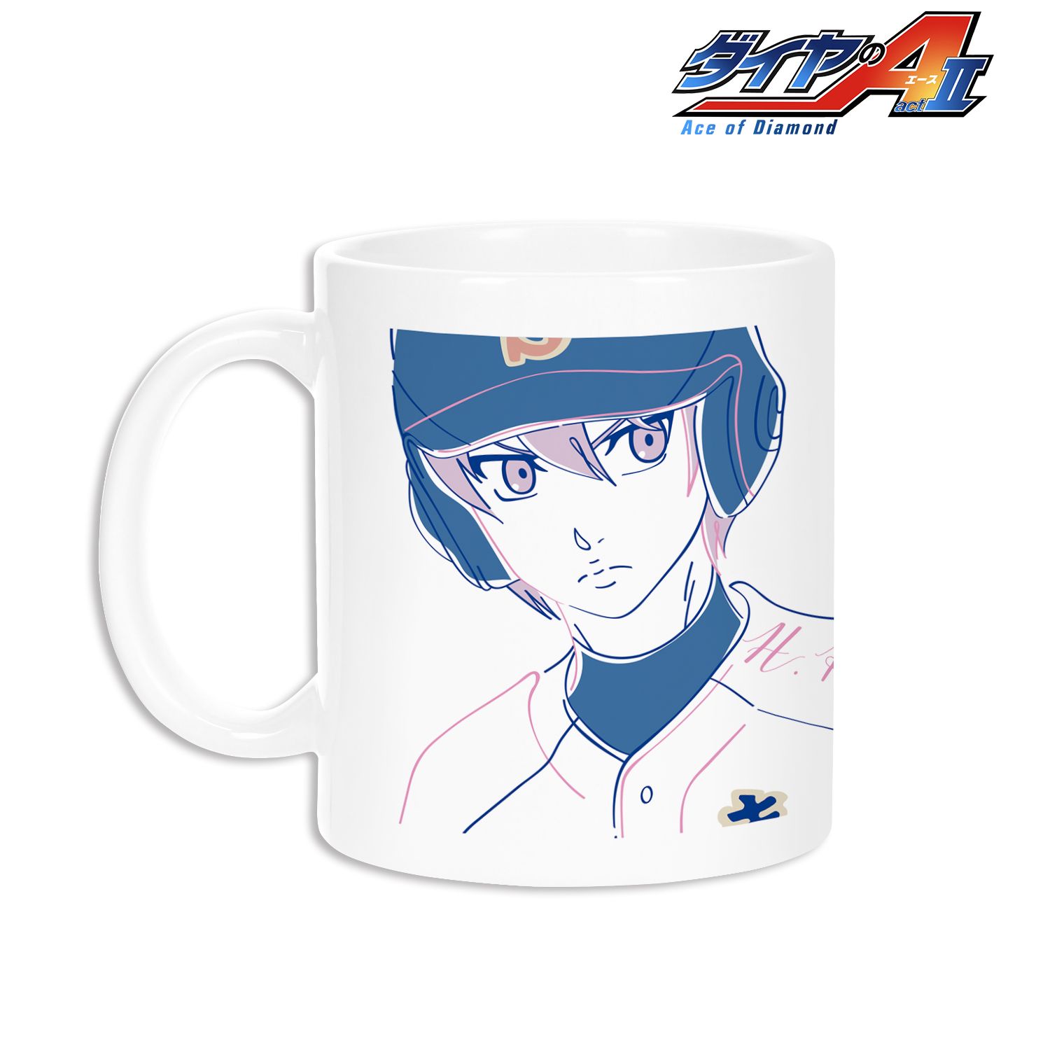 ダイヤのA actⅡ 小湊 春市 lette-graph マグカップ 画像 3 | AniSmile