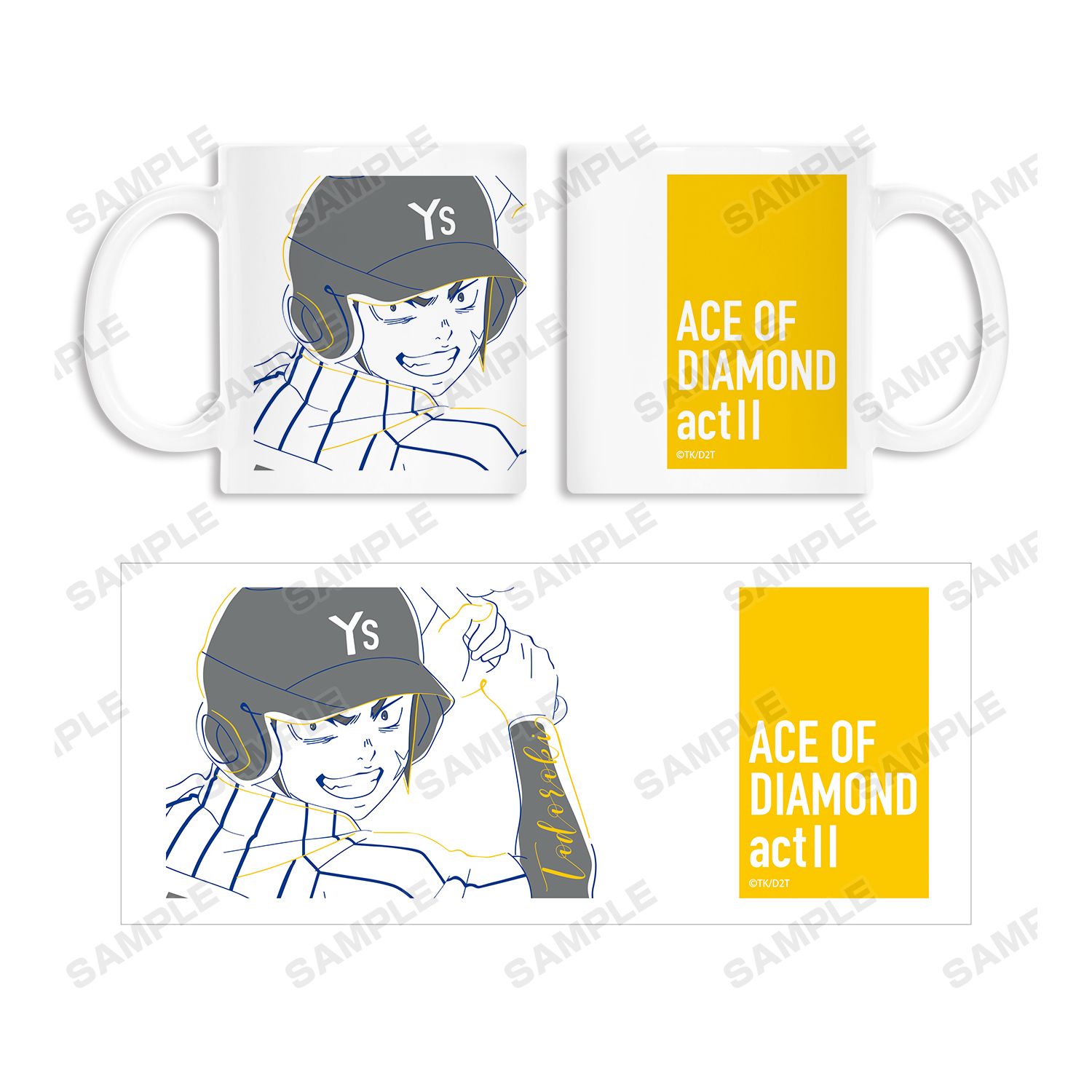 ダイヤのA actⅡ 轟 雷市 lette-graph マグカップ 画像 3 | AniSmile