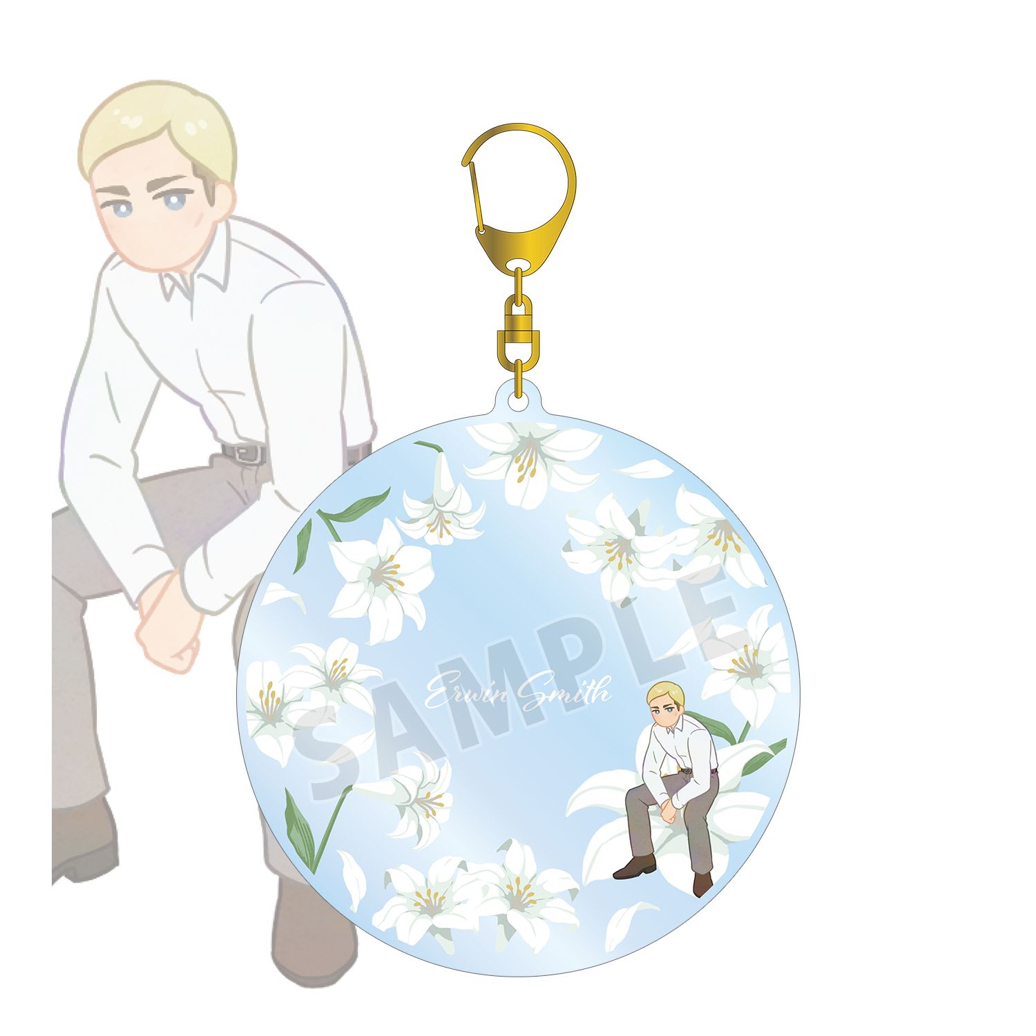 TVアニメ『進撃の巨人』 エルヴィン Botania 第3弾 BIGアクリルキーホルダー - official product image | AniSmile