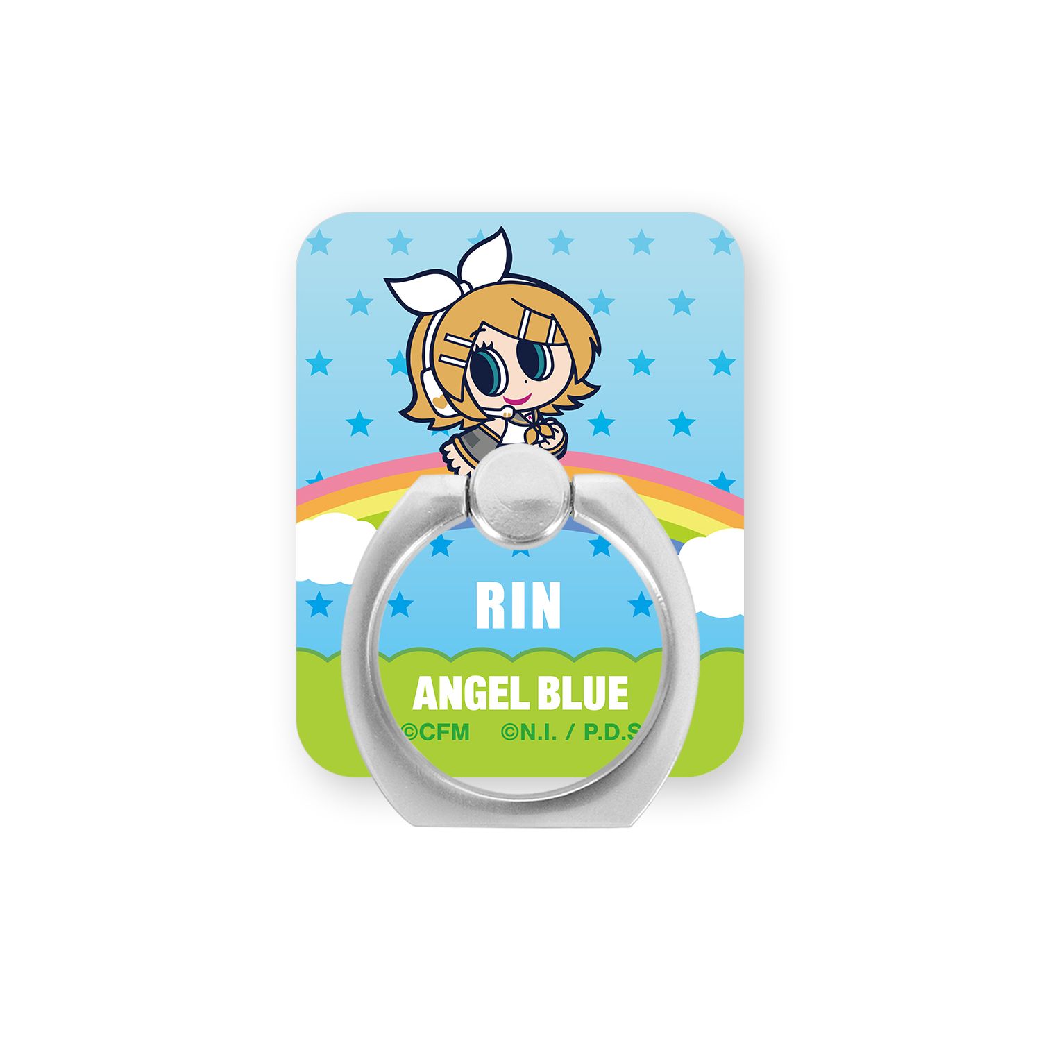 初音ミク ANGEL BLUEコラボ 描き起こし 鏡音リン アクリルスマホリング Image 2 | AniSmile