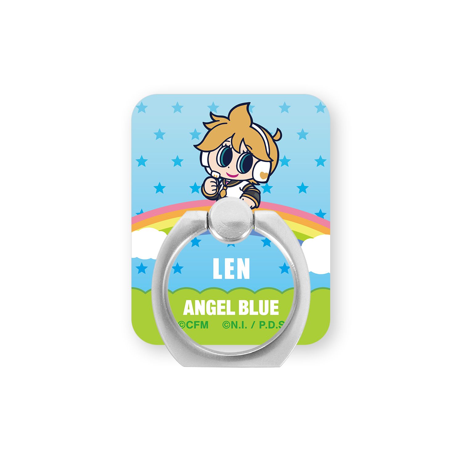 初音ミク ANGEL BLUEコラボ 描き起こし 鏡音レン アクリルスマホリング - official product image | AniSmile