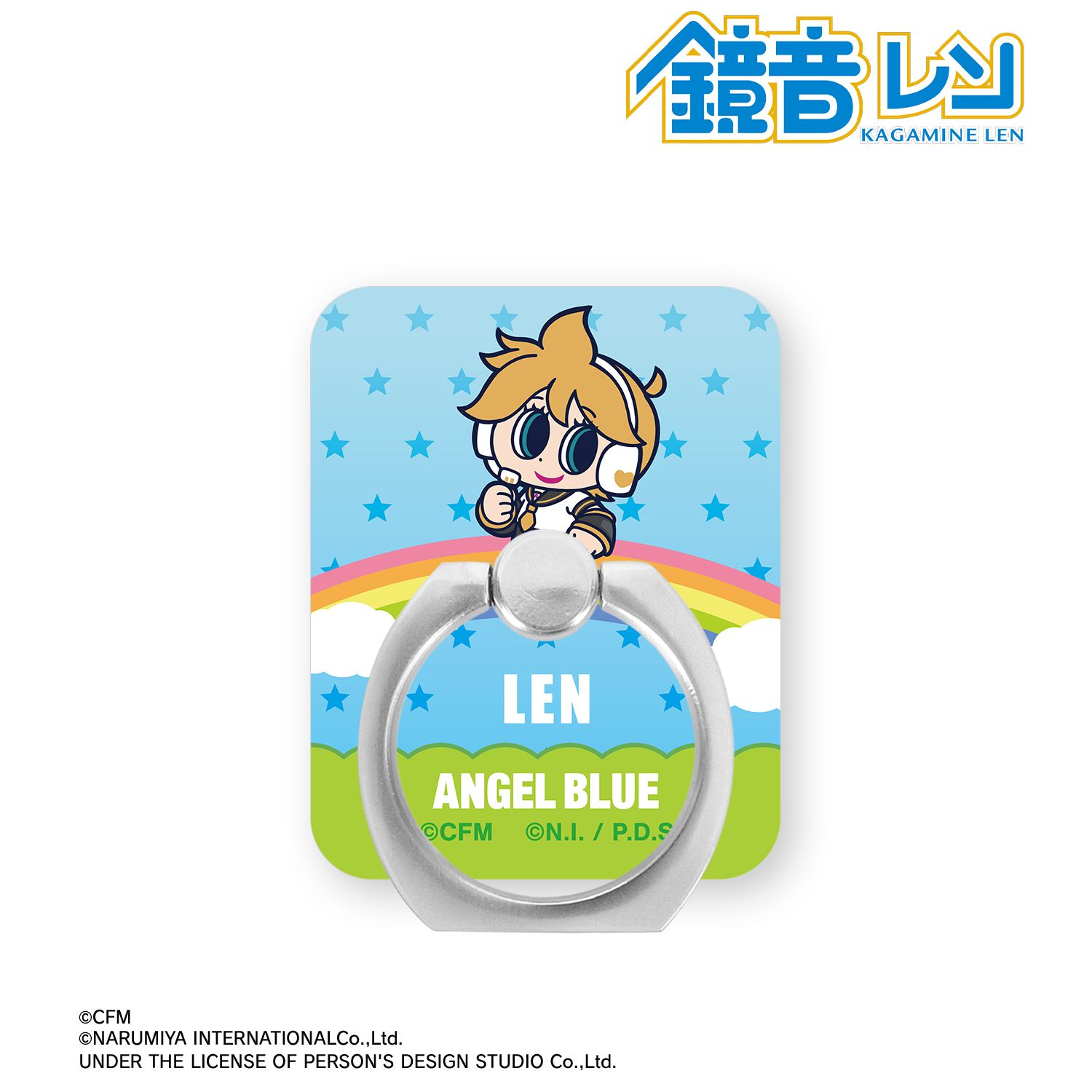 初音ミク ANGEL BLUEコラボ 描き起こし 鏡音レン アクリルスマホリング Image 2 | AniSmile