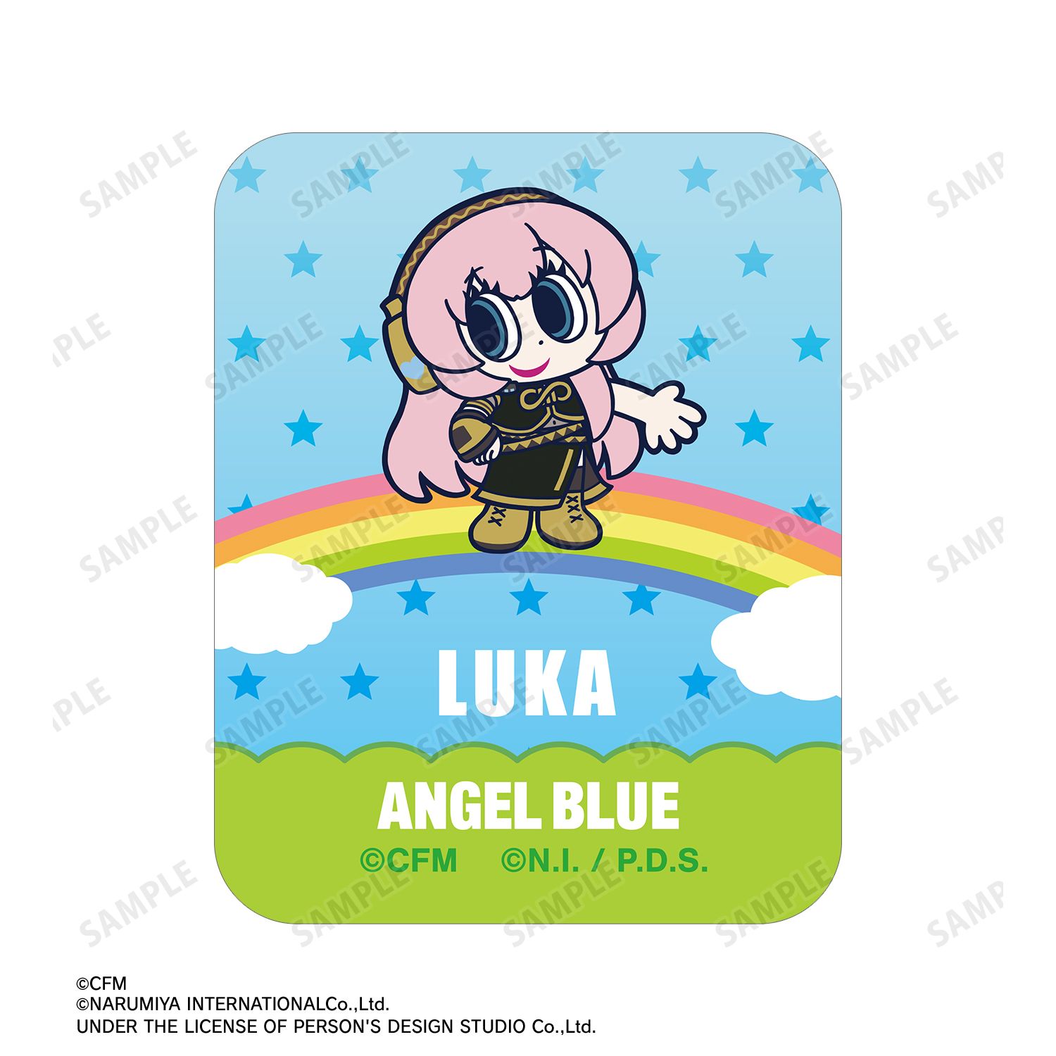 初音ミク ANGEL BLUEコラボ 描き起こし 巡音ルカ アクリルスマホリング 图片 5 | AniSmile