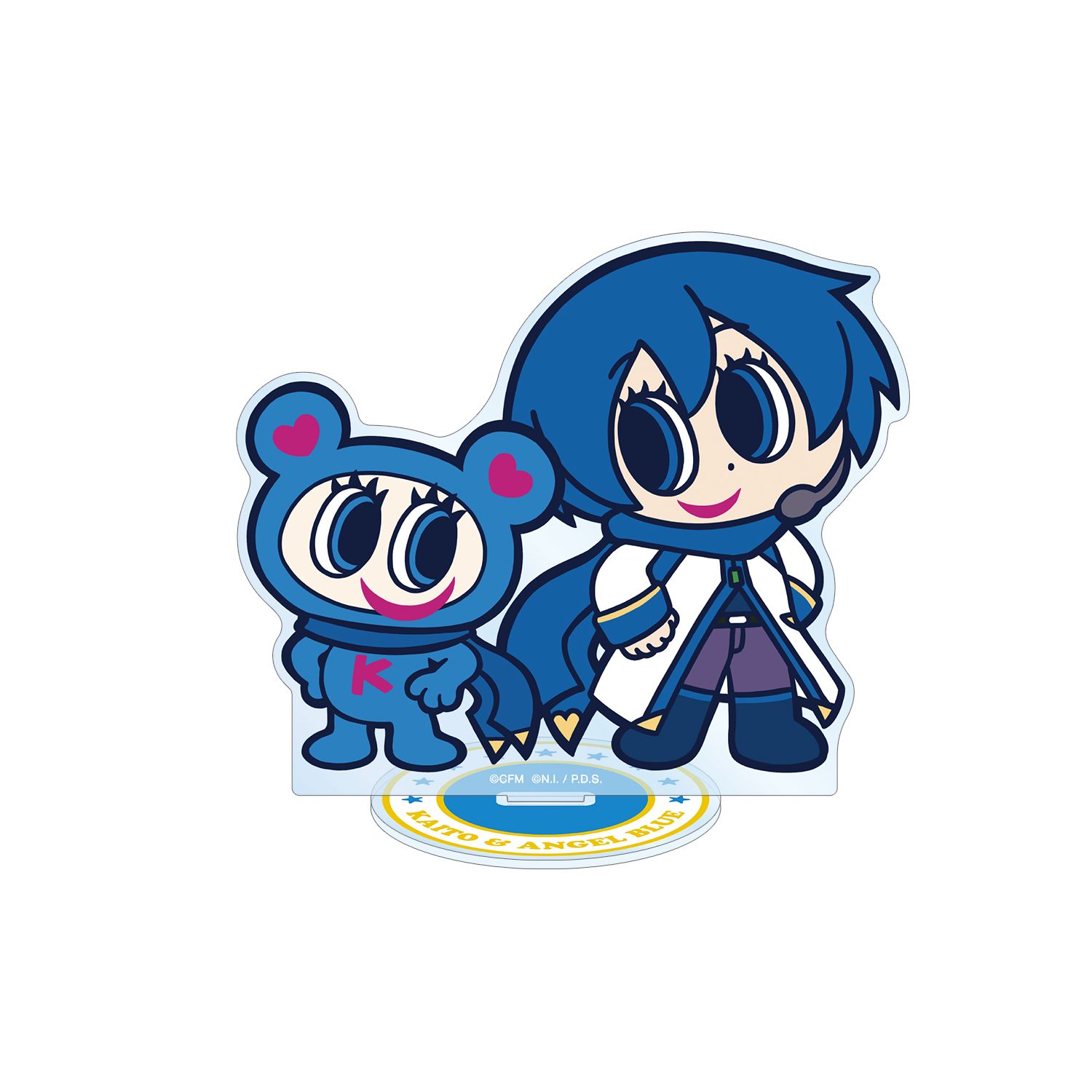 初音ミク ANGEL BLUEコラボ 描き起こし KAITO&ナカムラくん BIGアクリルスタンド - AniSmile