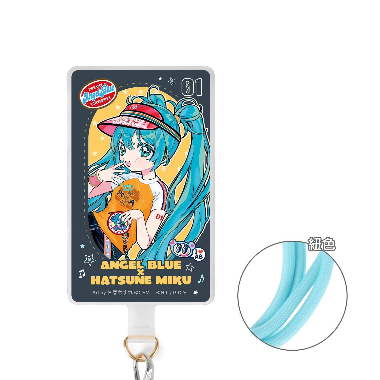 ANGEL BLUEコラボ 描き下ろし 初音ミク Art by 甘春わすれ フォンタブ ver.B - official product image | AniSmile