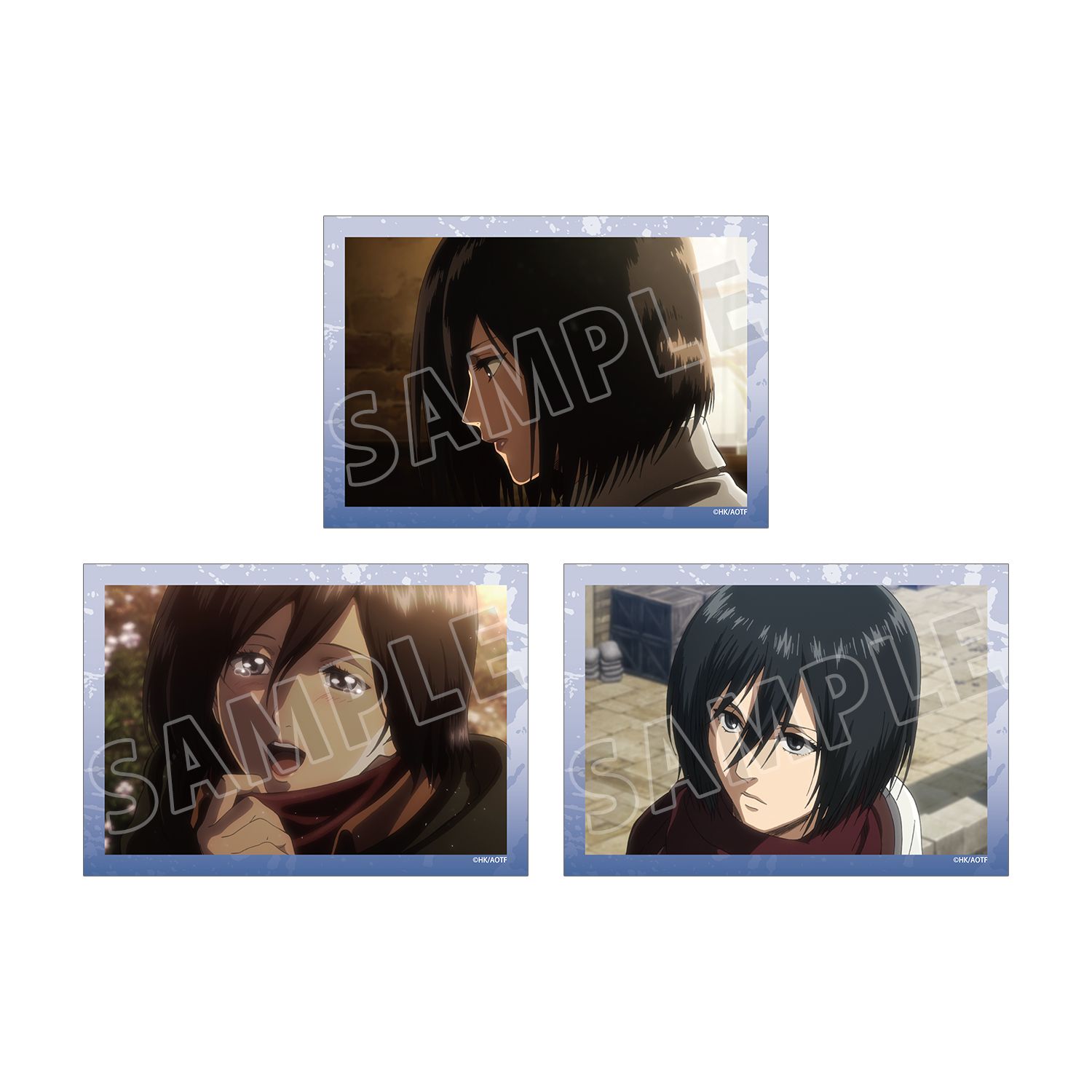 TVアニメ『進撃の巨人』 ミカサ 場面写ブロマイド3枚セット vol.3 - 官方商品图片 | AniSmile